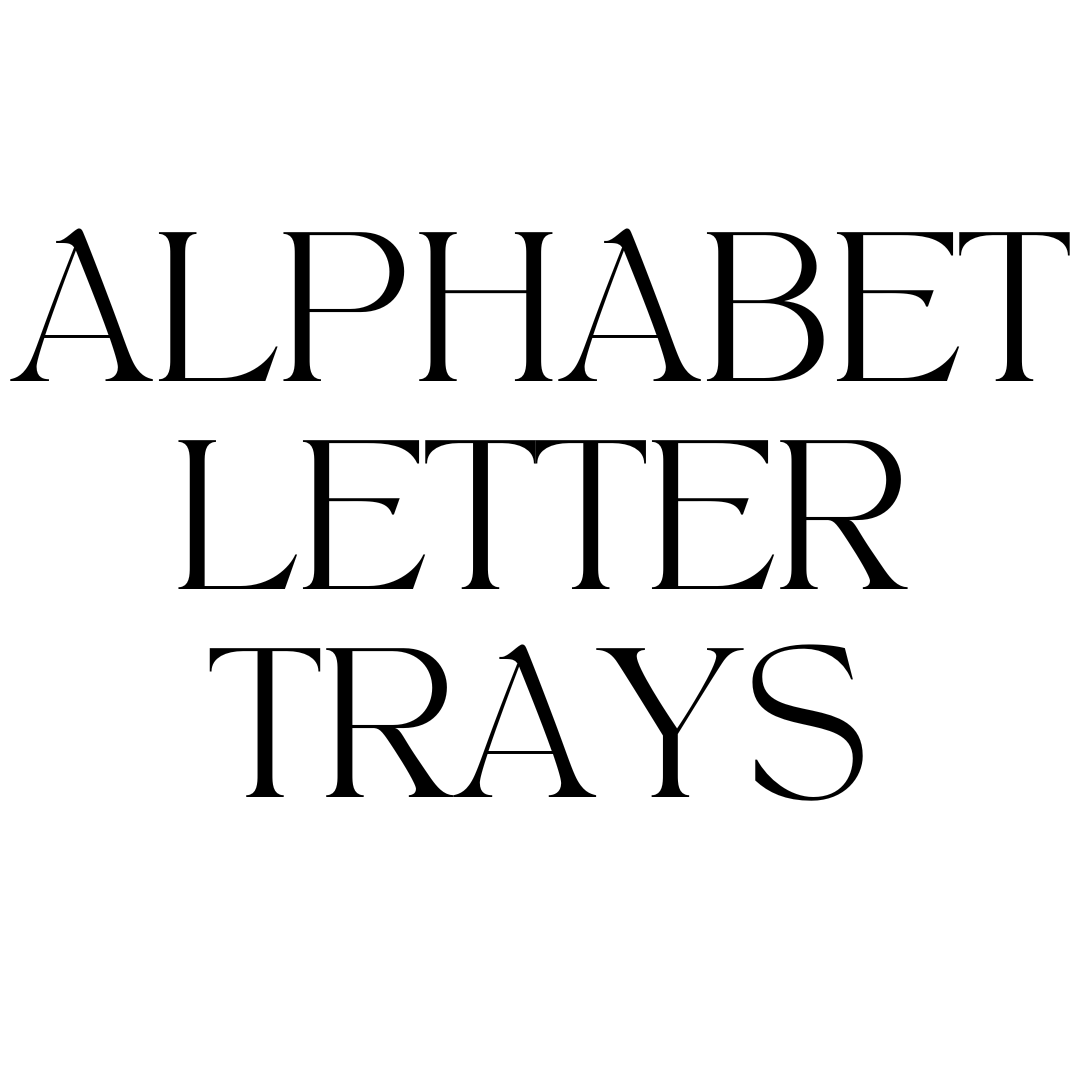 Alphabet letter Trays