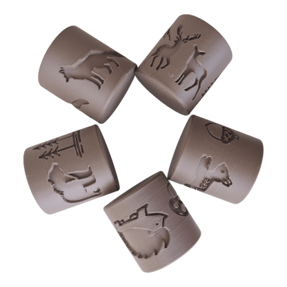 Forest Animals rollers with paw prints - CJECOPLAY Inc.