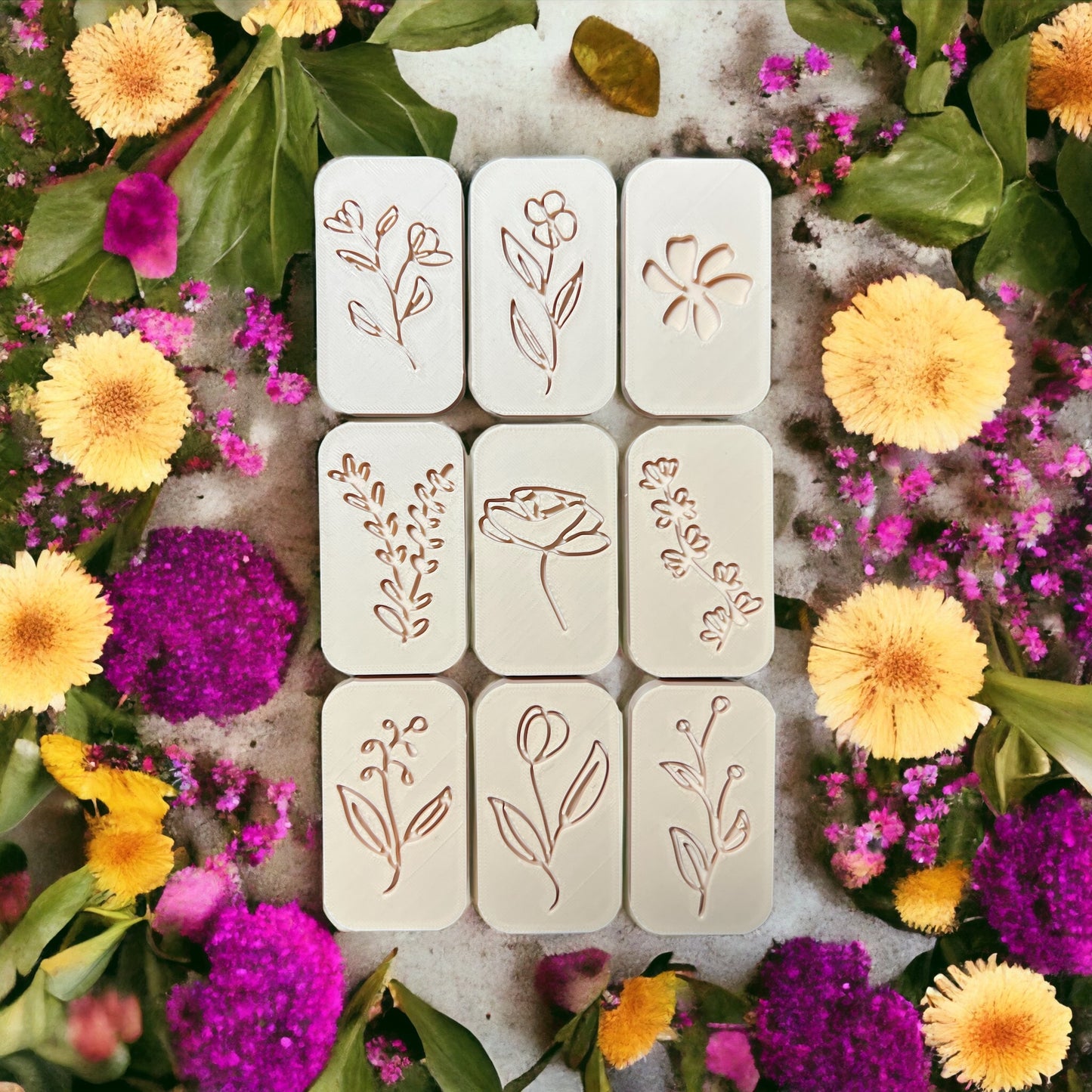 Floral Embossing EcoStamp Collection