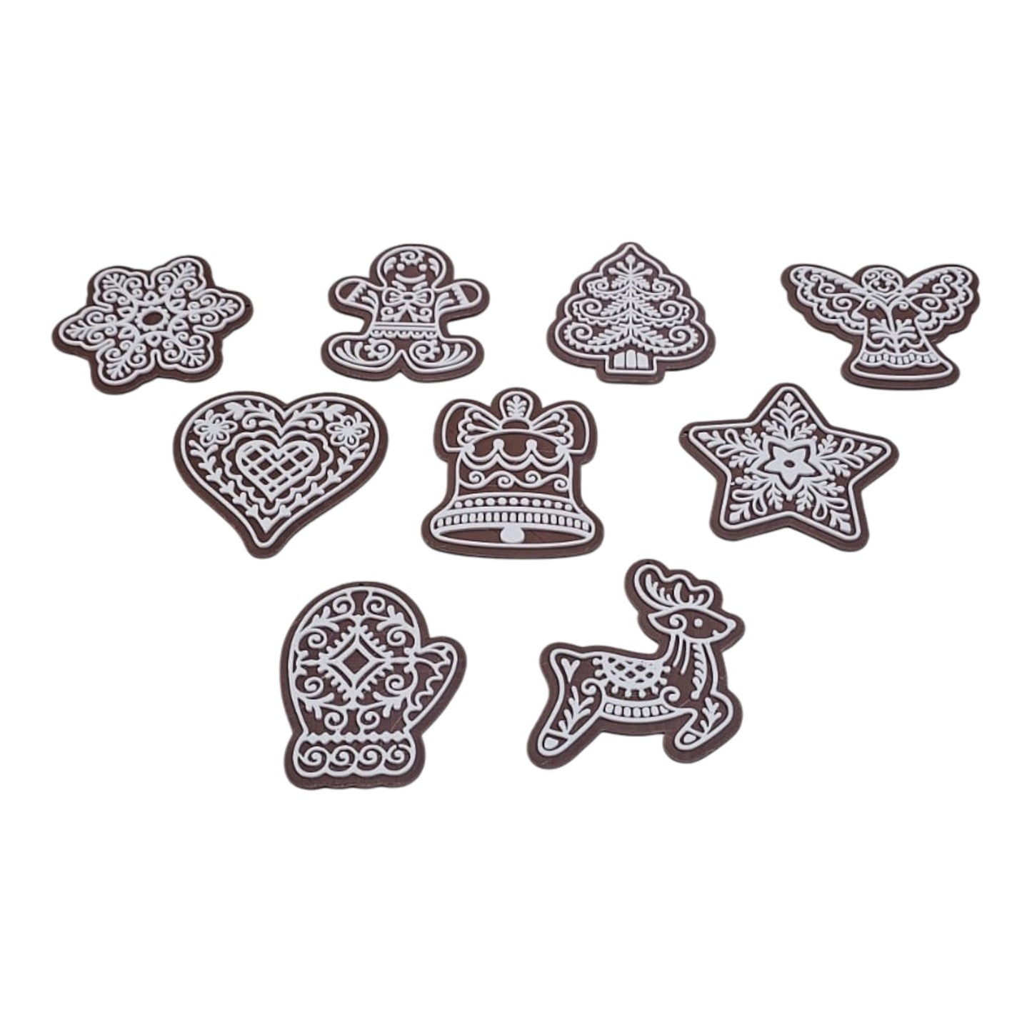 NEW - Christmas Cookies || Loose parts || Stamps (QTY 10) - CJECOPLAY Inc.